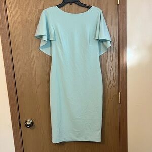 Calvin Klein Light Blue teal Midi Dress